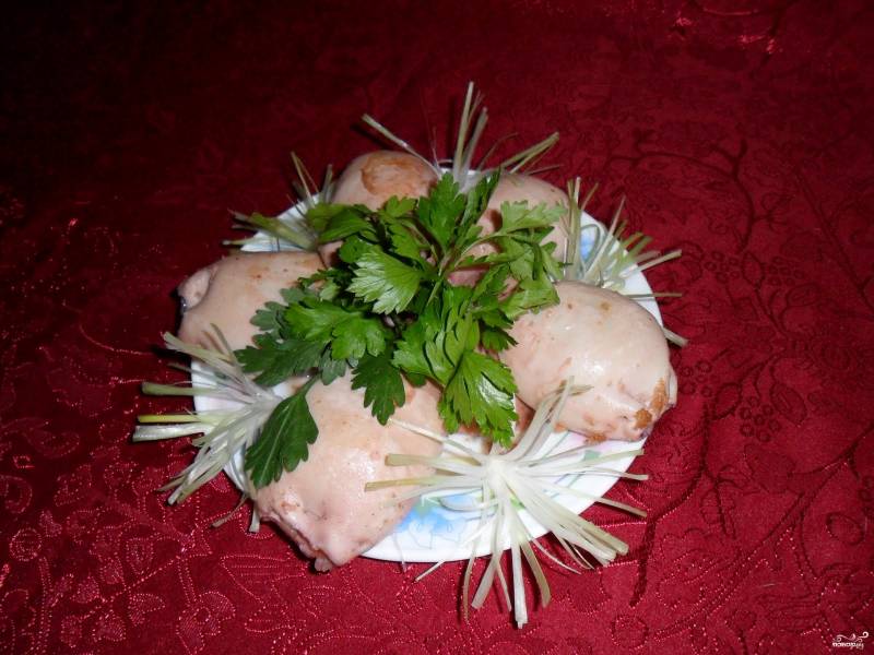 Кальмары, фаршированные креветками - рецепт приготовления с фото от gkhyarovoe.ru