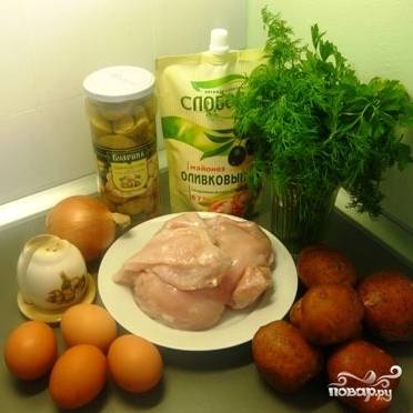 Салат «Лесная поляна», рецепт с фото. Готовим салат Лесная полянка.