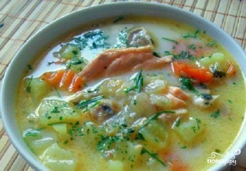 Норвежский сливочный рыбный суп