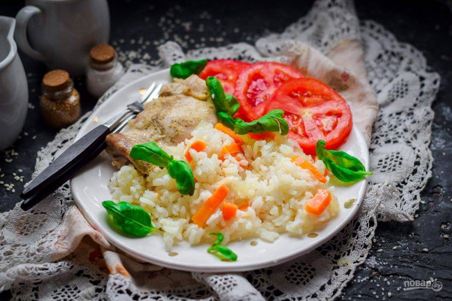 Рис в сковороде, пошаговый рецепт на ккал, фото, ингредиенты - Людмила