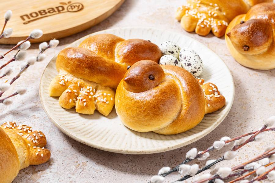 Постные булочки "Жаворонки"