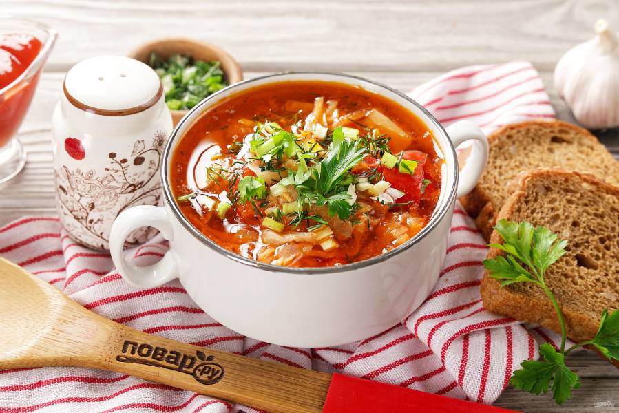 Постные щи в мультиварке