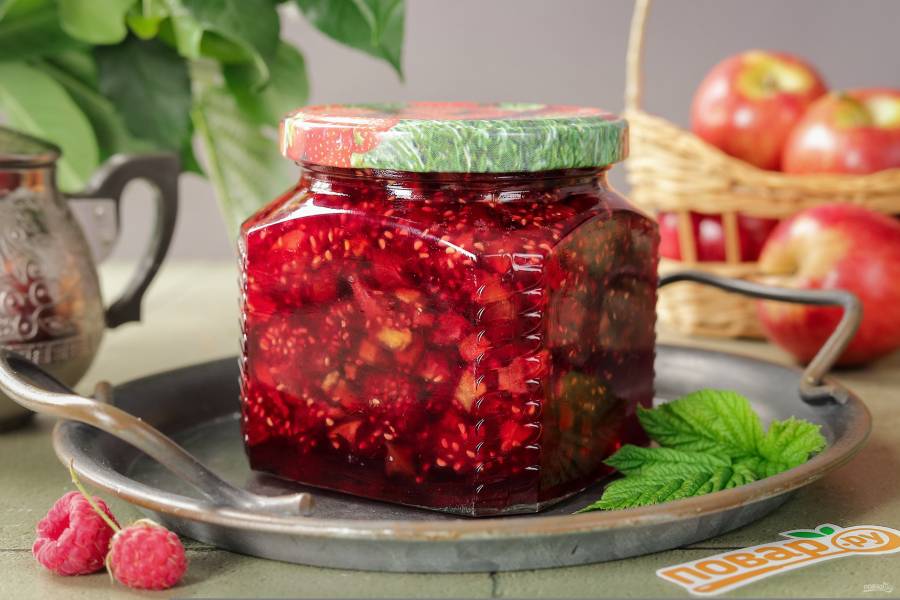 Варенье из яблок и малины