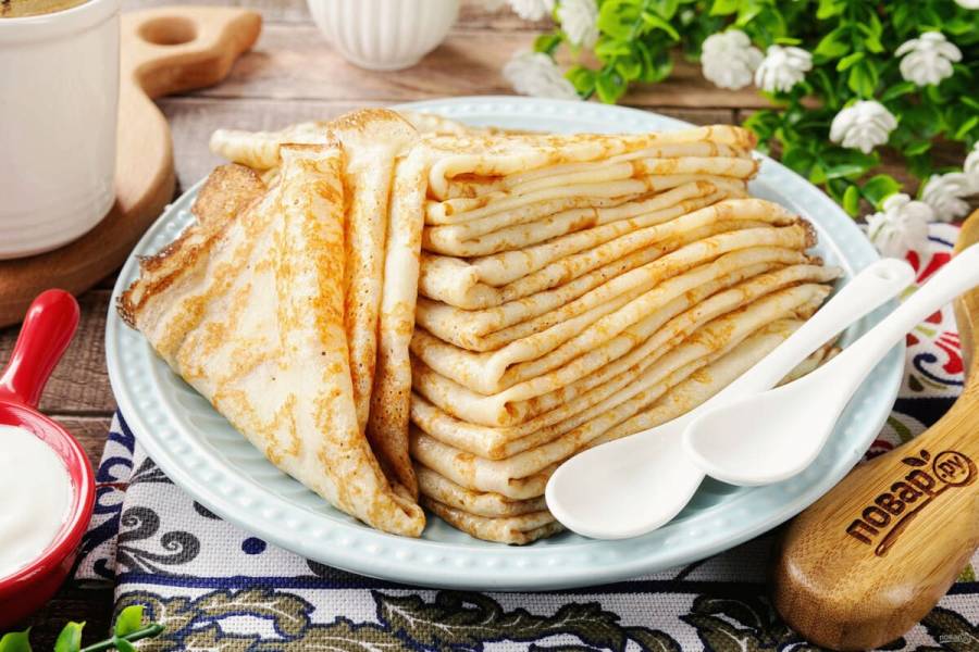 Блины на кипятке