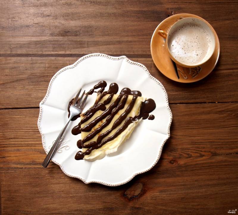 Блины шоколадные рецепт с фото пошагово