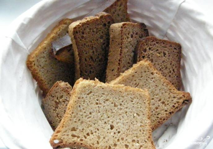 Пшенично-ржаной хлеб на ржаной закваске