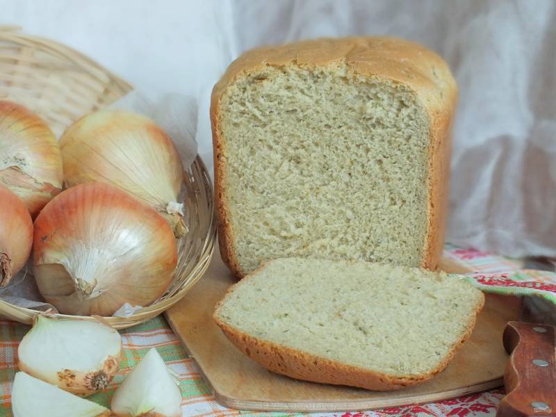 Вкусный Рецепт: Луковый хлеб в хлебопечке