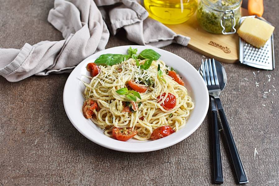 Как приготовить рецепт Спагетти самодельные домашние