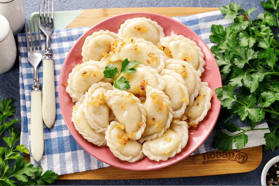 Постные вареники