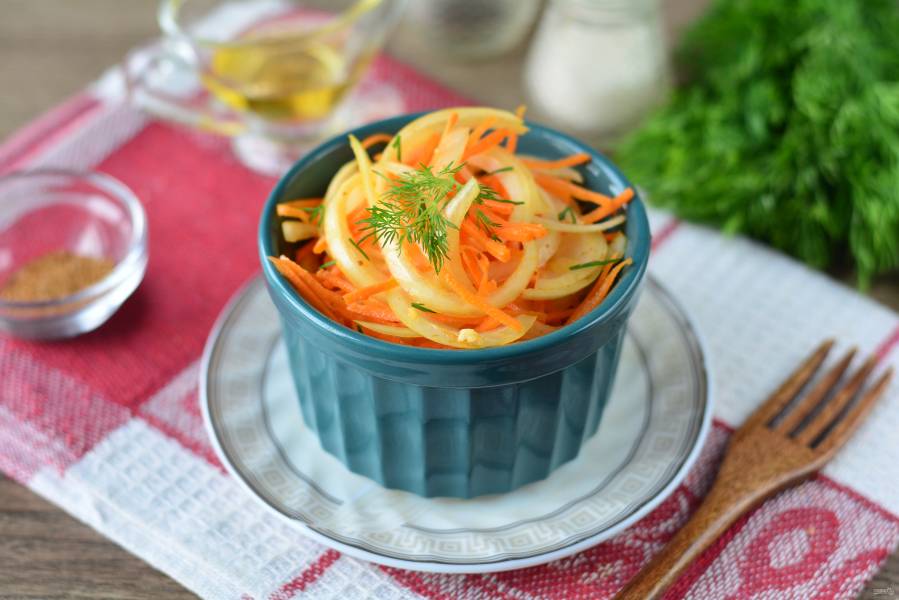 Морковь по-Корейски пошаговый рецепт с фото