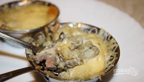 Классический жульен с курицей и грибами в духовке - 10 вкусных рецептов с пошаговыми фото