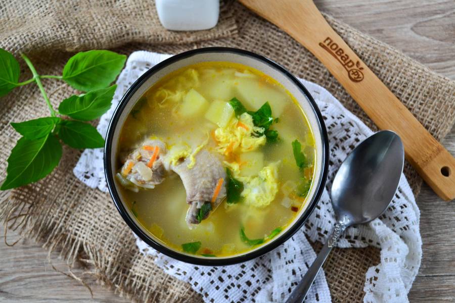 Куриный суп с вермишелью и картошкой: калорийность и БЖУ на грамм, рецепт приготовления
