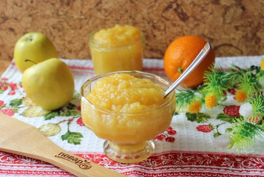 Яблочное варенье с апельсином и лимоном