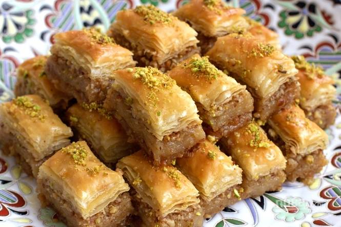 Пахлава рецепт в домашних условиях классический с грецким орехом и медом пошаговый