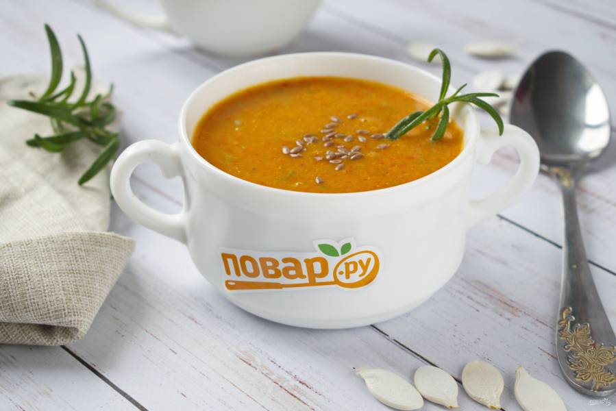 Супы с кабачком и тыквой