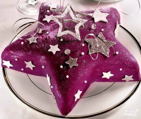 Торт в виде звезды