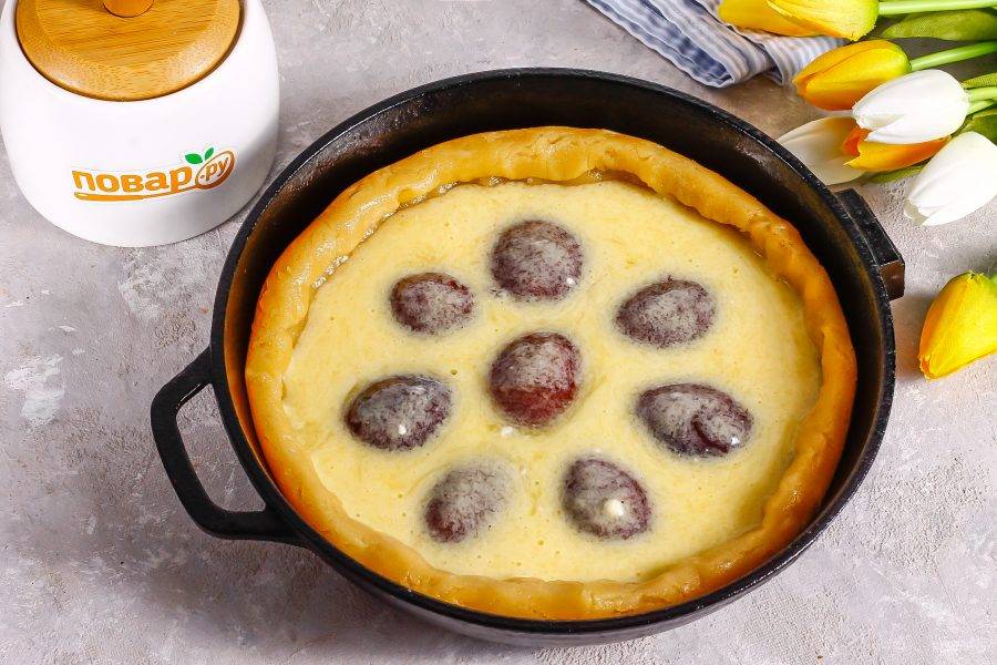 Сливовый пирог, пошаговый рецепт на ккал, фото, ингредиенты - natali