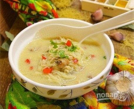Вермишелевый суп с курицей рецепт с фото