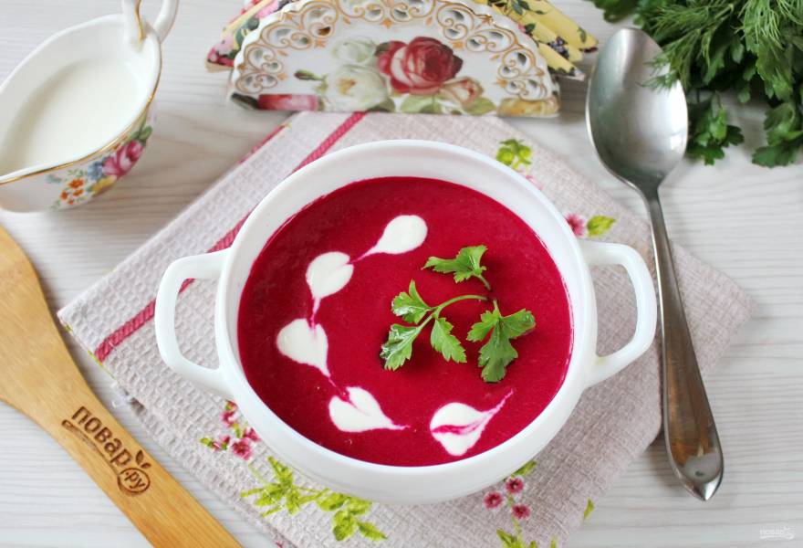 Суп из свеклы – пошаговый рецепт приготовления с фото
