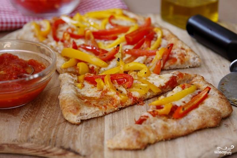 Рецепт очень вкусной пиццы с перцем