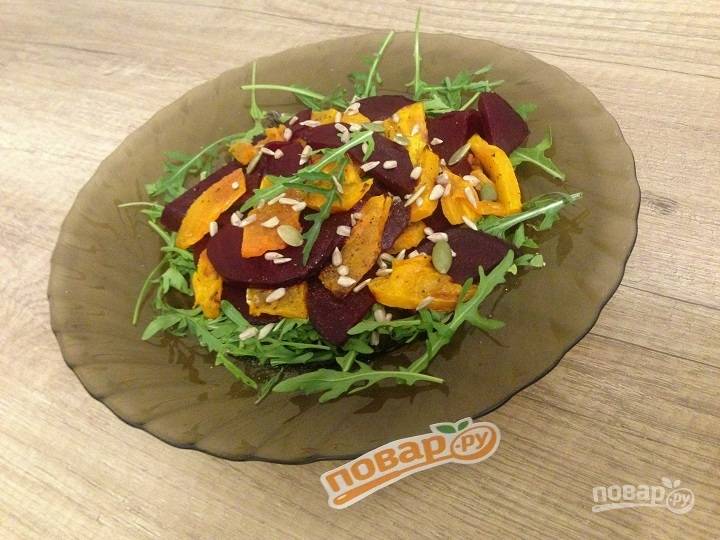Салаты со свеклой и тыквой