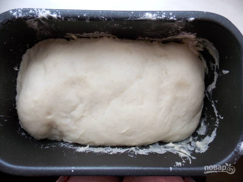 Все ингредиенты положите в чашу хлебопечки, установите программу "Тесто". После ее завершения тесто должно увеличиться в объеме в 2-3 раза.