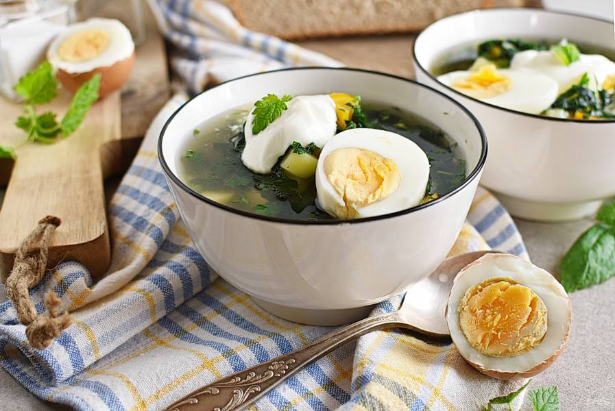 Суп из крапивы с мясом и яйцом, пошаговый рецепт на ккал, фото, ингредиенты - Елена