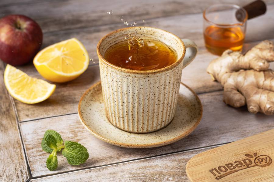 чай с имбирем с лимоном рецепт с фото | Дзен