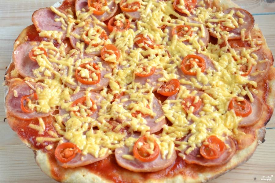 Дрожжевое тесто на кефире для пиццы