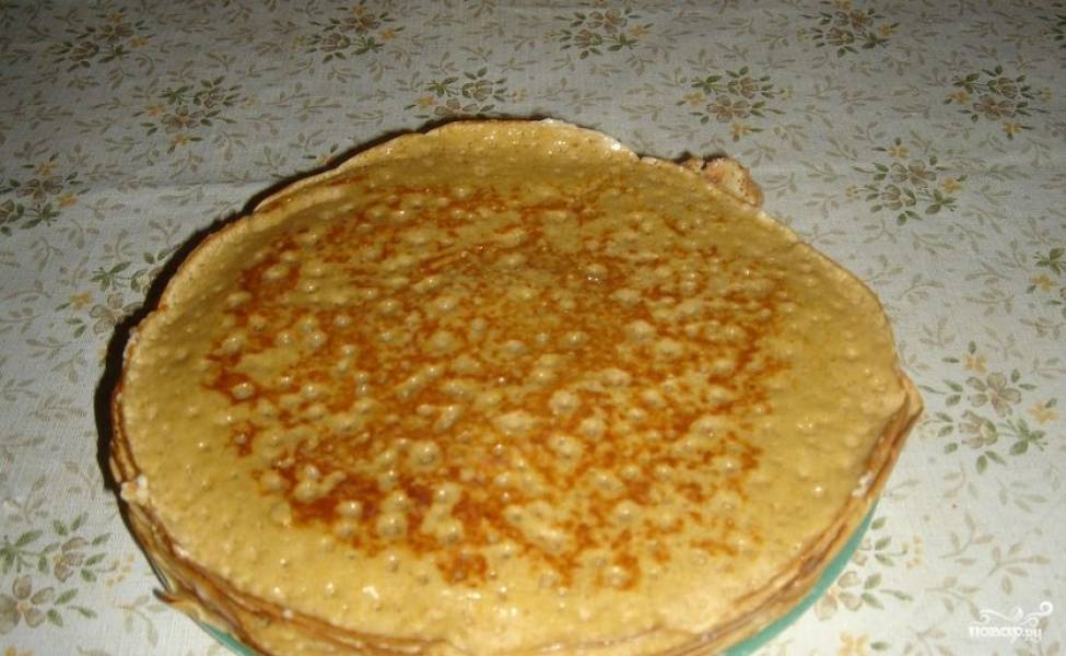 Блины из блинной муки на кефире