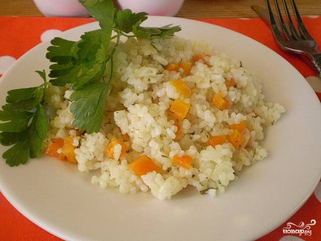 Рис с морковкой в мультиварке