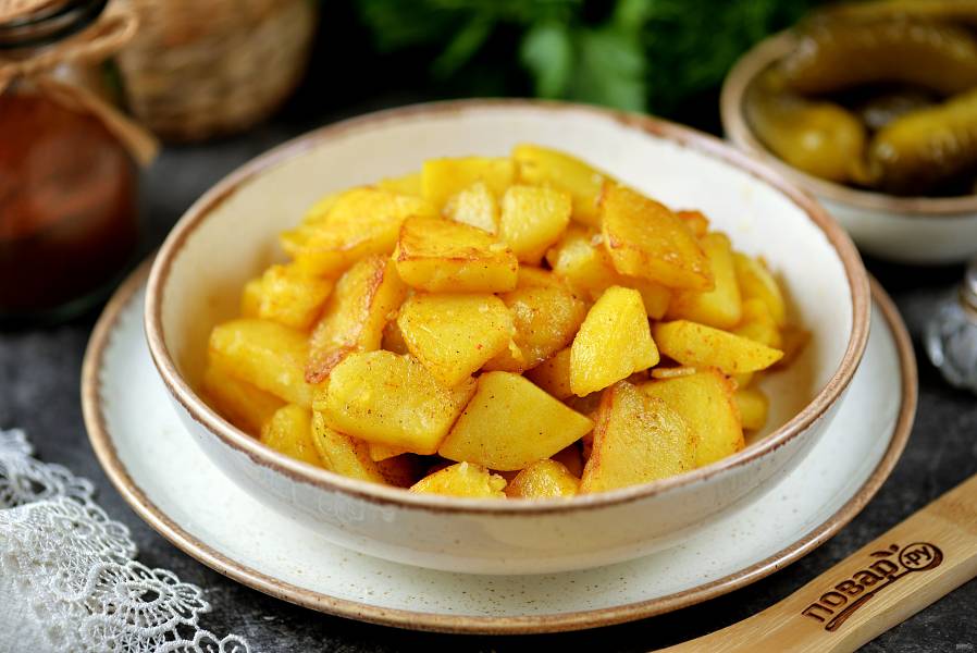Жареная картошка: рецепт приготовления с фото | Как приготовить картошку по-домашнему
