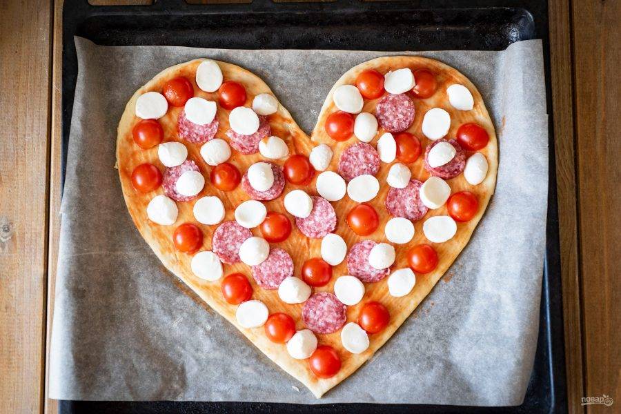 Пицца в форме сердца | Рецепты приготовления вкусных блюд с фото