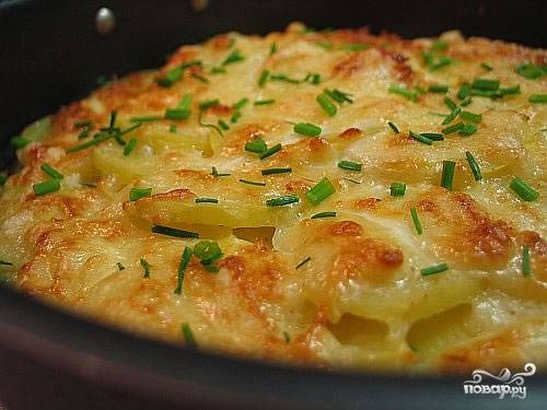 Картофельные гнезда с сыром и яйцом : Вторые блюда