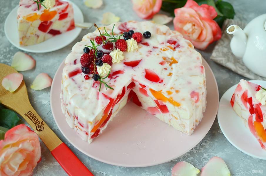 Желейный торт : Десерты