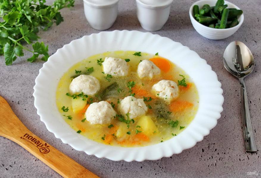 Суп с фрикадельками и клецками - пошаговый рецепт с фото на Готовим дома