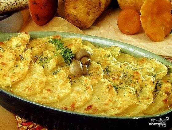 Картофельные запеканки с грибами