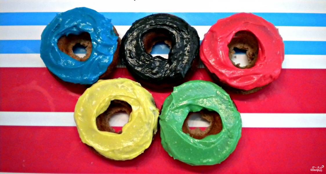 Пончики Олимпийские кольца