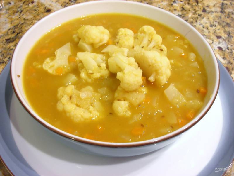 Овощной суп из цветной капусты