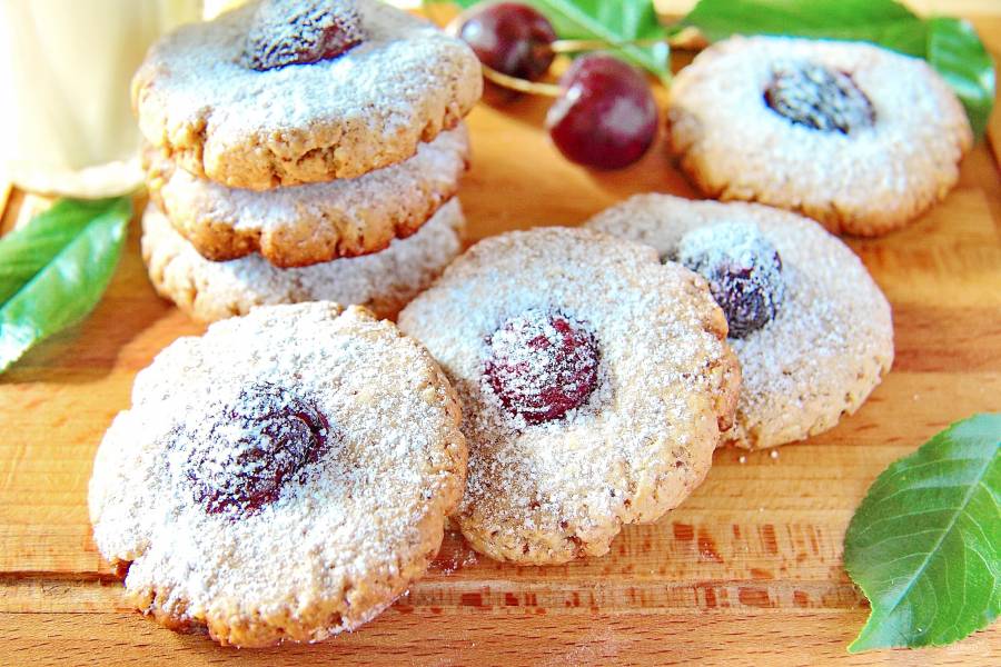 Овсяное печенье с финиками и орехами, рецепт с фото.