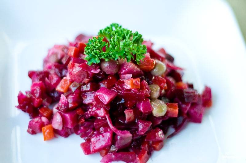 Винегрет с грибами