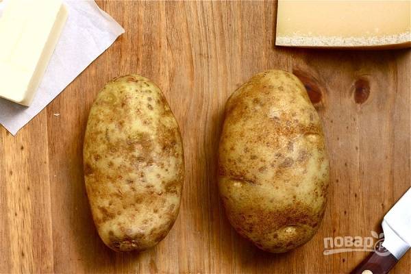 Ингредиенты для картофеля веером