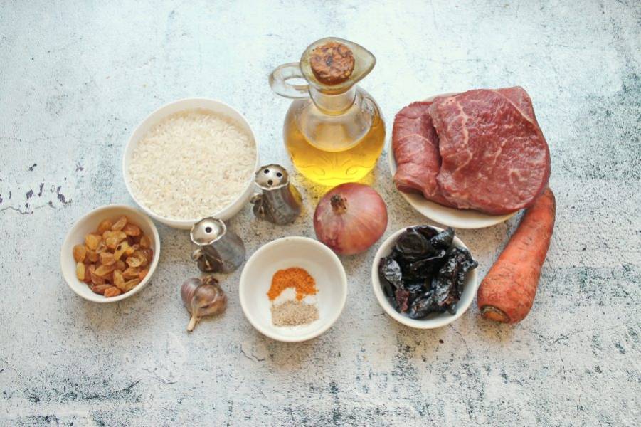 Мясо говядина с черносливом и рисом Просто Кухня рецепт с фото пошагово