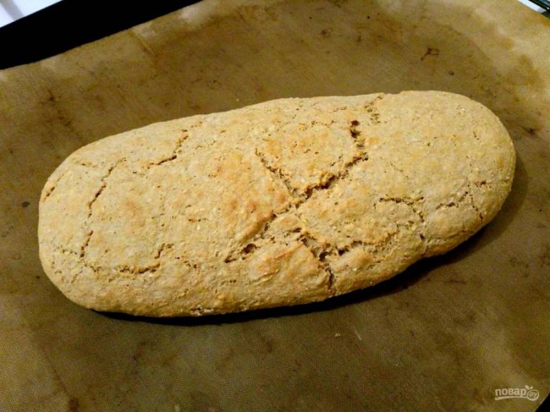 Полезный овсяный хлеб с семечками (без муки)