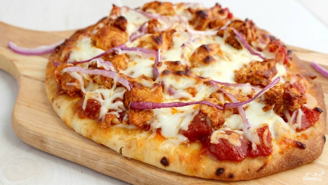 Пицца с курицей: пошаговый рецепт для домашнего приготовления