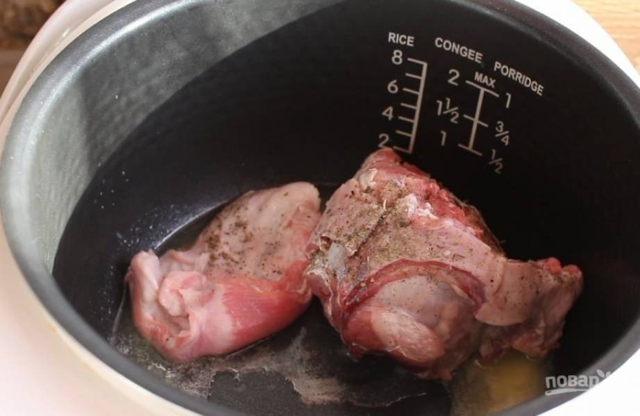 Кролик, тушенный с овощами, пошаговый рецепт на 9929 ккал, фото, ингредиенты - Мария Л