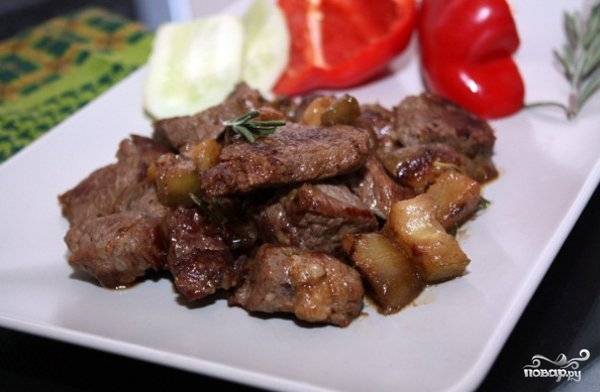 Мясо с баклажанами по-грузински