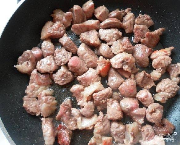 Жаркое из свинины с кабачком с картошкой