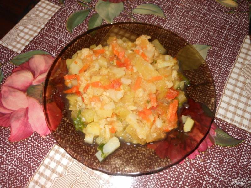 Рагу с цветной капустой и картошкой