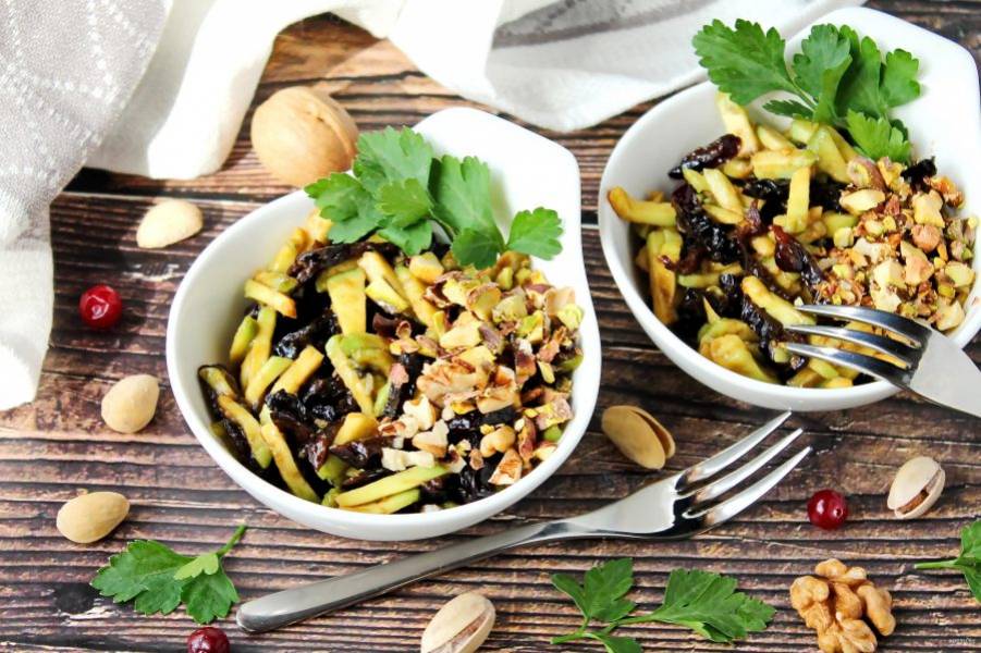 Салат с черносливом и грецкими орехами, пошаговый рецепт с фото от автора OZornik